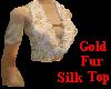 Gold Fur & Silk Top