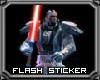 Sith lord Flash Sticker