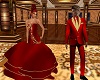 Red N Gold Ballrom Dress