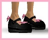 Childs shoes- pink black