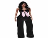 Black fit pink bowe