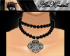 [A]Black Arabic necklace
