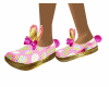 GOLD BUNNY SHOES