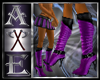 X Purple  Knee Stiletto