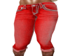 Red Capri Jeans 