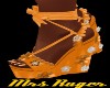 ORANGE FLOWER WEDGES