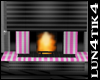 lu* striped fireplaces