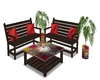 Fall Outdoor seating/bwn