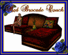 Red Brocade Couch