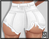 |S| Booty Shorts White