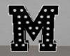 Black Letter M Sign