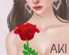Aki Rose in Hand Red
