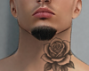 Neck Tattoo Rose One