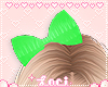 Kids Green Bow