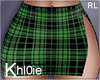 K St pat green skirt RL