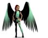 Black N Jade Wings