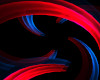 Blue/Red Spiral Light