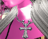 chrome cross choker