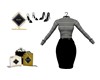 YIERNY2 DRESS25 BLKWHT