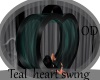 (OD)  Teal heart swing