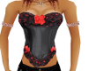 ribbon & lace corset top