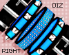 !!D Bracelets Blue Right