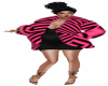 Pink Zebra Fur Coat