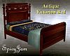 Antq Victorian Bed Blue