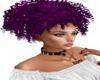 Purple Curly Updo