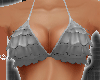 *-*Ruffle Gray Bikini