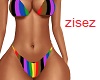 pride rainbow bikini