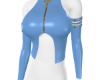 Ivy Leather Top Blue|G