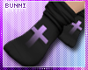 ß lilac cross socks