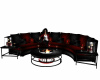 Black&Red Circular Sofa