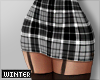 Fall Plaid Skirt | Grey