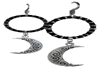 Silver Moon Earrings