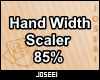 Hand Width Scaler 85%