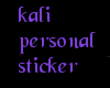 Kali sticker