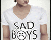 Sad Boys White Shirt
