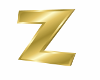 3D Gold letter Z