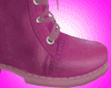 JET! Leather Pink Boots