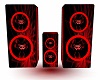 red toxic speakers