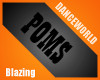 Blazing  Poms