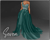 !7 Leafy Teal Gown