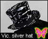 Victoriana Silver Hat