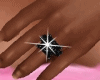 black ring with diamonds