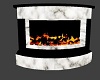 Blk n Marble Fireplace