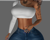 half sleeve crop top