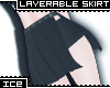 Ice * Black Layer Skirt