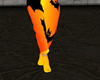 orange halloween socks
